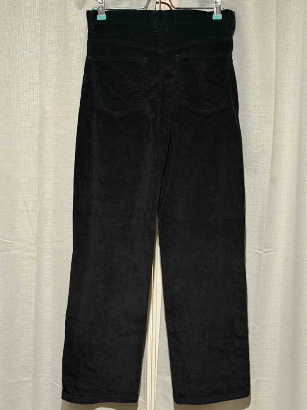 We The Free Black Corduroy Risk Taker High Rise Straight Pants Size 26 - Picture 3 of 10